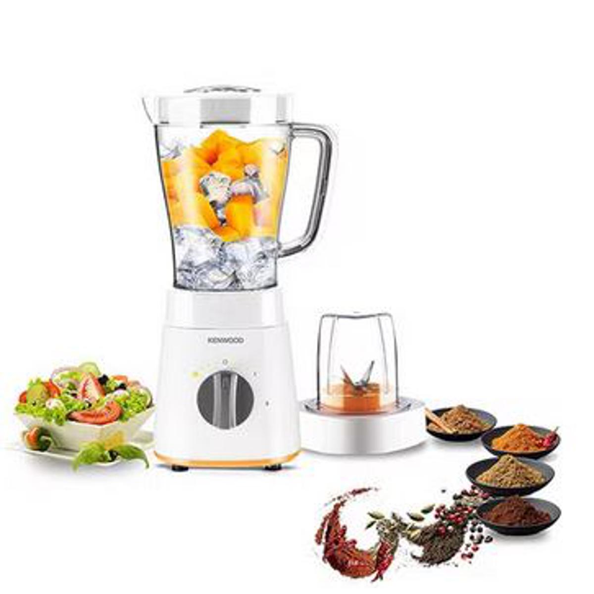Kenwood 500W Blender & Smoothie Maker – 2L, Grinder/Chopper, Ice Crush, White