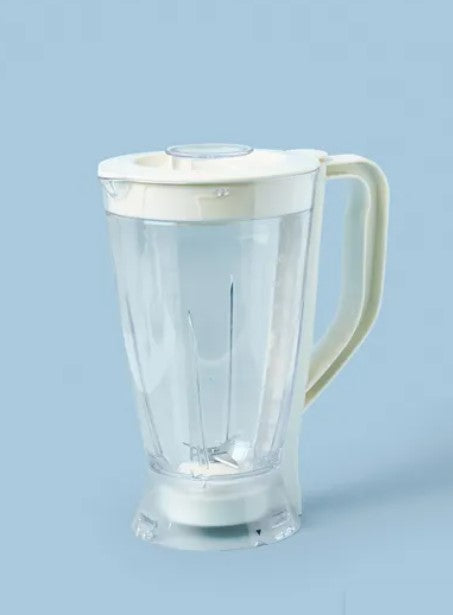Noon 800W Food Processor with 1.5L Jug – Whisk, Juice, Slice & Chop (Milk White)