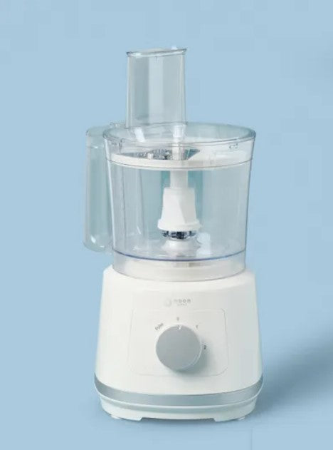 Noon 800W Food Processor with 1.5L Jug – Whisk, Juice, Slice & Chop (Milk White)